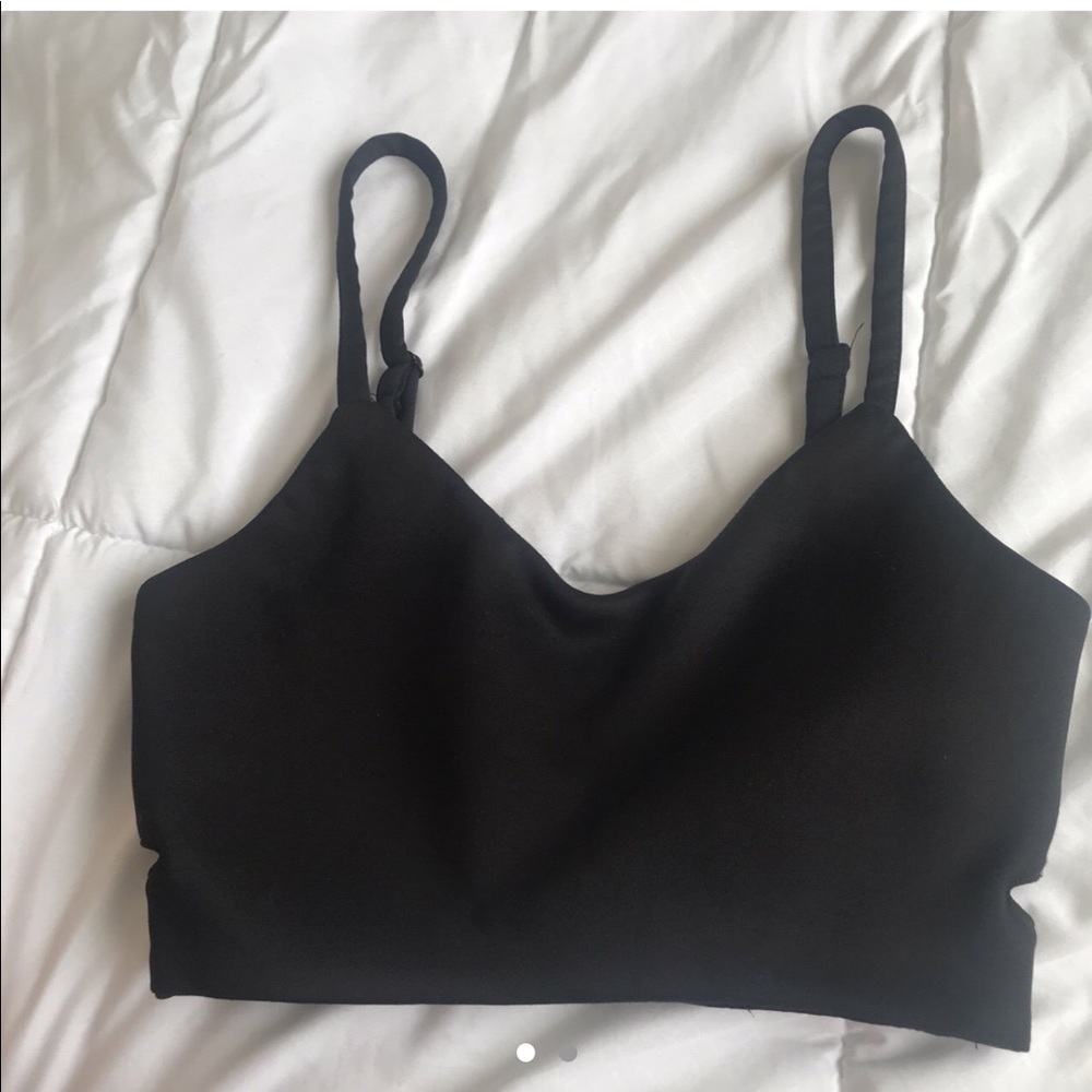 Black crop top